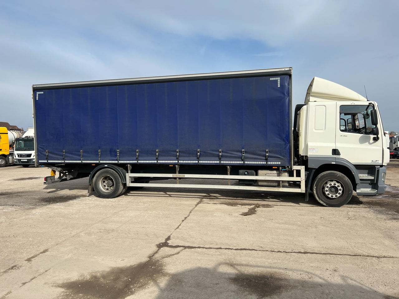 Ready to go DAF CF 230, Curtainsider, 230, 18 Tonne, Sleeper Cab, Automatic, Driver Comfort Air Seat with Red Seatbelts, Multi Function Steering Wheel, Reversing Camera, Single Bunk, Sun Roof, , -, - | for sale at MV Commercial, the UKs leading Truck, Trailers and Van supplier. (FD67OHU 98491)