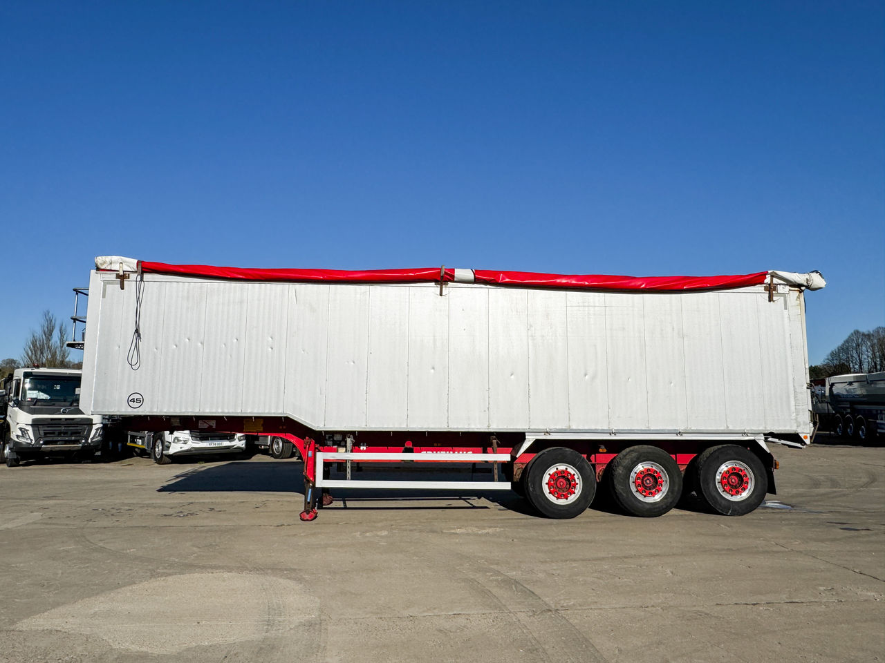 2012 Fruehauf 67 cu yd Stepframe with manual sheet, manual tailgate, reverse camera, PM weigher Trailers for sale at MV Commercial