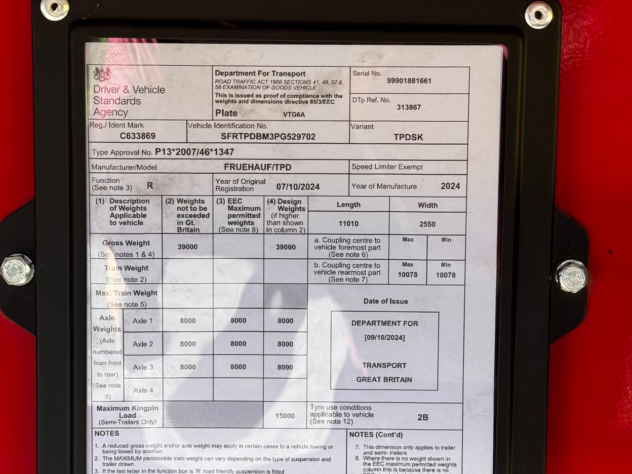 2024 Fruehauf Sloper Smoothside Tipper Trailers for sale at MV Commercial