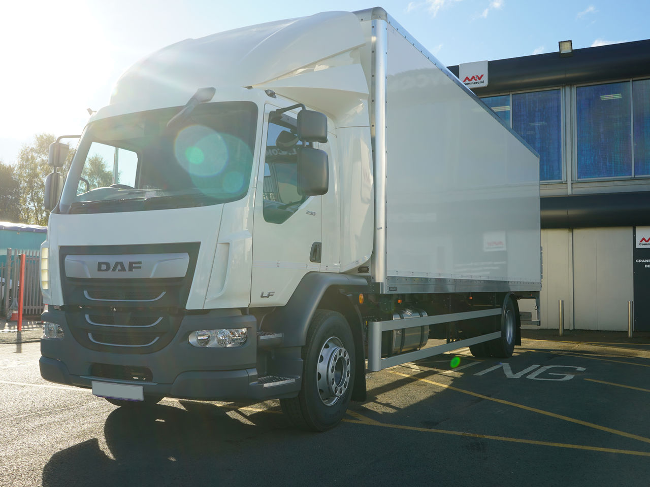 Ready to go DAF LF 290, Box, 290, 18 Tonne, Sleeper Cab, Automatic, 1500kg Column Tail Lift, Advanced Emergency Braking System (AEBS), Air Conditioning, Air Kit, Cab Sunvisor , , -, - | for sale at MV Commercial, the UKs leading Truck, Trailers and Van supplier. (SN73YSD 99144)