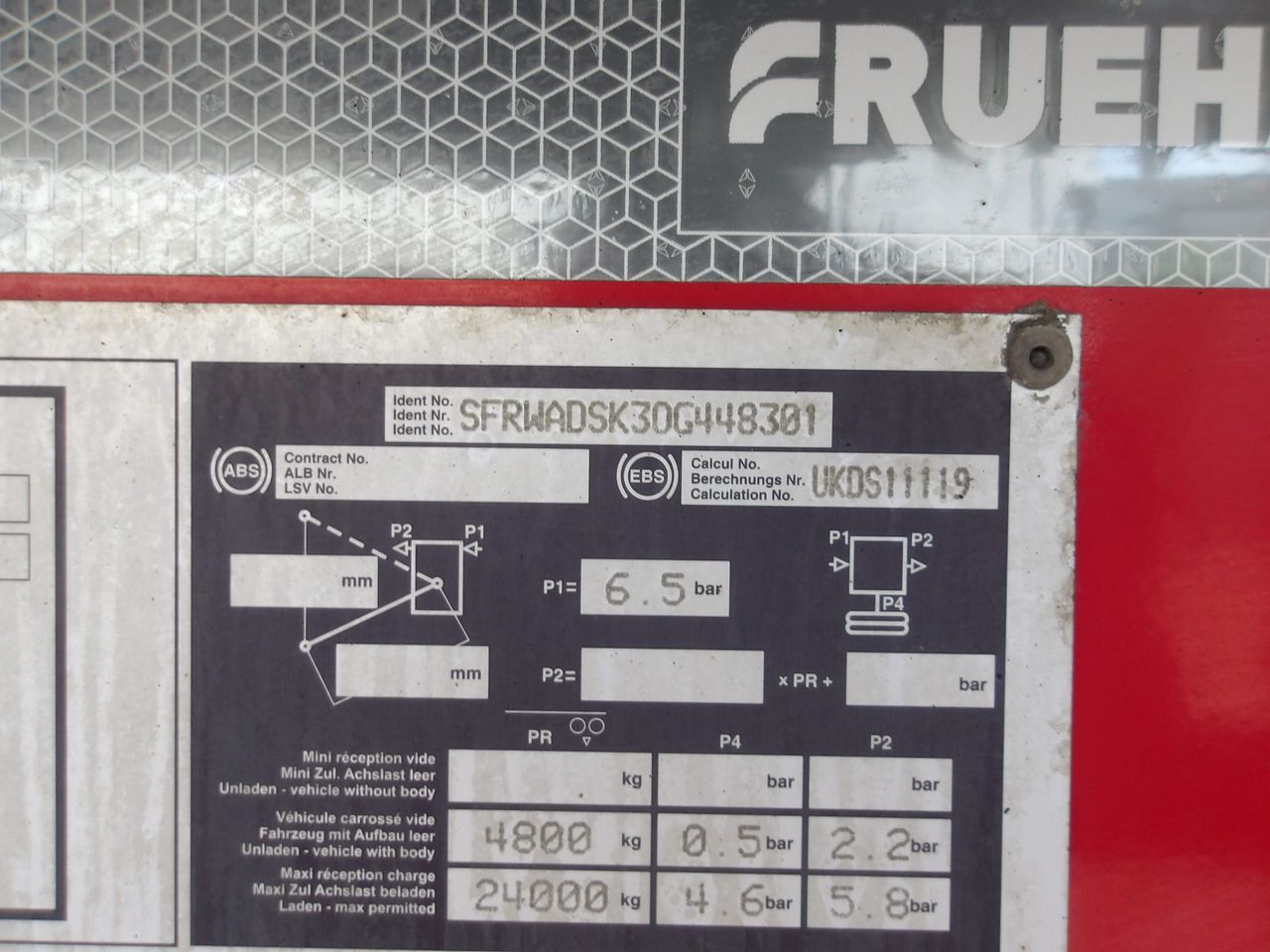 2023 FRUEHAUF 67 cu yd Fruehauf Bath Tub with manual sheet, manual tailgate and PM1155 weigher Trailers for sale at MV Commercial