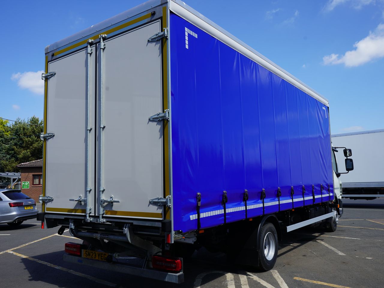 Ready to go DAF LF 190, Curtainsider, 190, 10 Tonne, Day Cab, Automatic, Air Conditioning, Air Roof Kit, Cruise Control and Air Con, Drivers Seat & Twin Passenger Seats, Lashing Rings, , -, - | for sale at MV Commercial, the UKs leading Truck, Trailers and Van supplier. (SN23YEX 99680)