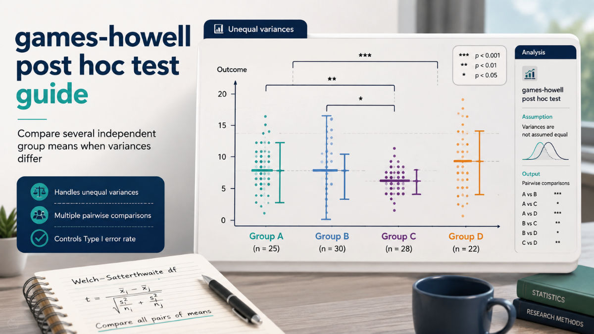 Games-Howell Post Hoc Test Guide