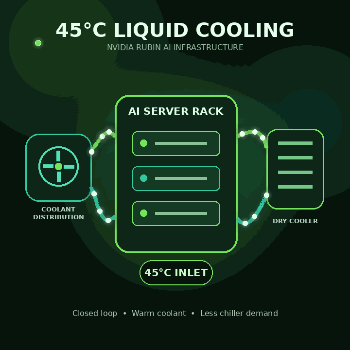 NVIDIA Rubin 45°C Liquid Cooling