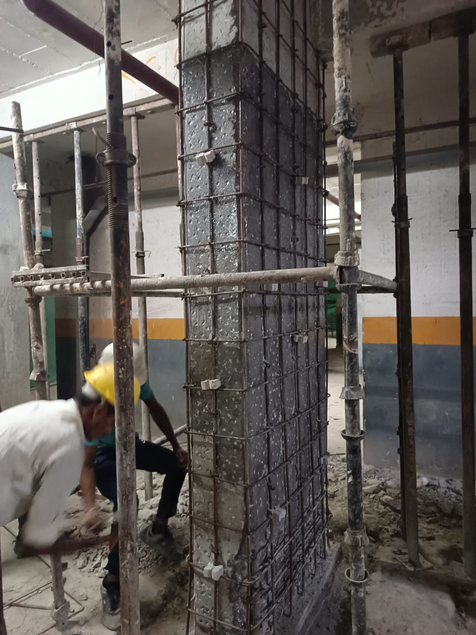 BPRP New Delhi beam and column strengthening work