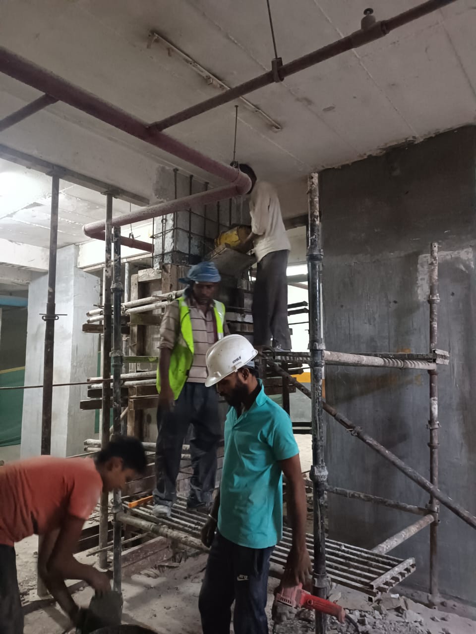 Structural rehabilitation work at BPRP New Delhi