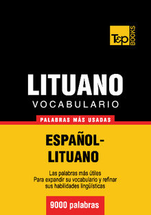 Vocabulario espaol-lituano - 9000 palabras ms usadas