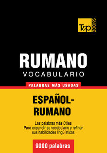 Vocabulario espaol-rumano - 9000 palabras ms usadas