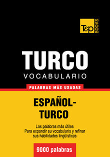 Vocabulario espaol-turco - 9000 palabras ms usadas