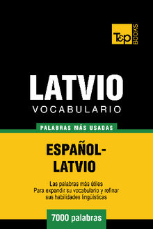 Vocabulario espaol-latvio - 7000 palabras ms usadas