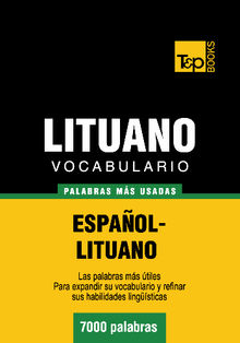 Vocabulario espaol-lituano - 7000 palabras ms usadas