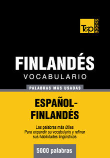 Vocabulario espaol-finlands - 5000 palabras ms usadas