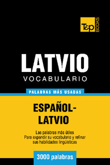 Vocabulario espaol-latvio - 3000 palabras ms usadas