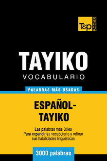 Vocabulario espaol-tayiko - 3000 palabras ms usadas