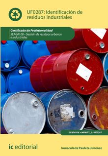 Identificacin de residuos industriales. SEAG0108