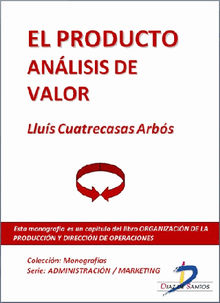 El producto. Anlisis de valor