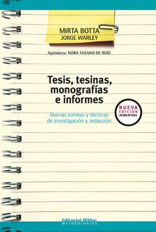 Tesis, tesinas, monografas e informes