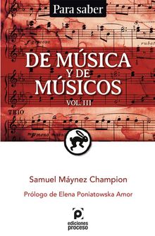 DE MSICA Y DE MSICOS / Volumen III