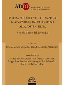 Sistema produttivo e finanziario post covid-19: dall'efficienza alla sostenibilit