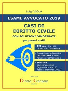 ESAME AVVOCATO 2019. Casi di Diritto civile