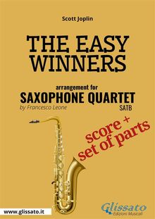 Saxophone Quartet "The Easy Winners"  score & parts