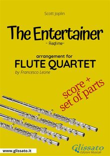 Flute Quartet: The Entertainer (score & parts)