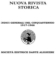 Indici Generali del Cinquantennio 1917 - 1966