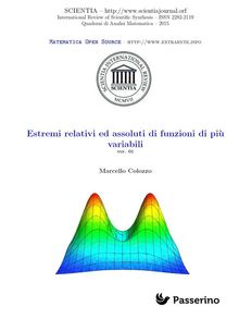 Estremi relativi ed assoluti di funzioni di pi variabili