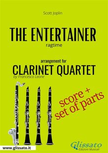 Clarinet Quartet: The Entertainer (score & parts)