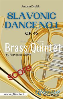 Brass Quintet: Slavonic Dance no.1 by Dvo?k (score)