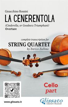 Cello part of "La Cenerentola" overture for String Quartet