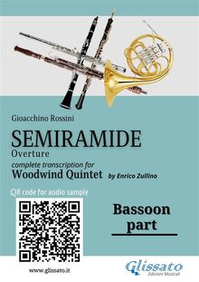 Bassoon part of "Semiramide" overture for Woodwind Quintet