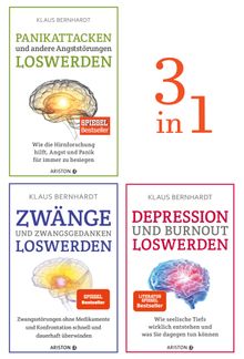 Zwnge, Panikattacken, Depression und Burnout loswerden (3in1 Bundle)