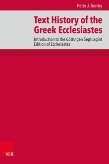 Text History of the Greek Ecclesiastes