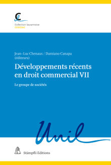 Dveloppements rcents en droit commercial VII