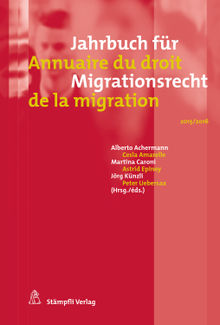 Jahrbuch fr Migrationsrecht 2015/2016 - Annuaire du droit de la migration 2015/2016