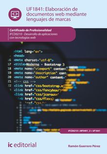 Elaboracin de documentos web mediante lenguajes de marcas. IFCD0210