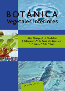 Botnica. Vegetales inferiores