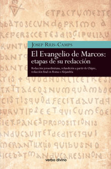 El Evangelio de Marcos: etapas de su redaccin