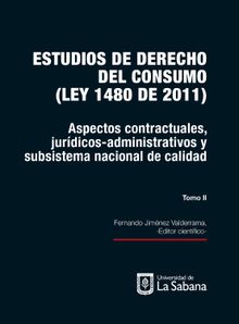 Estudios de derecho de consumo. Tomo II