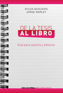 De la tesis al libro