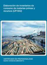 UF1942 - ELABORACIN DE INVENTARIOS DE CONSUMO DE MATERIAS PRIMAS Y RECURSOS