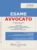 ESAME AVVOCATO 2019 N. 3. SPECIALE ESAME SCRITTO