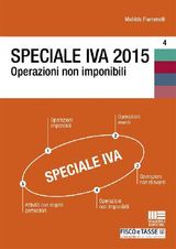 SPECIALE IVA 2015. OPERAZIONI NON IMPONIBILI