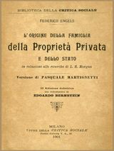 LORIGINE DELLA FAMIGLIA DELLA PROPRIET PRIVATA E DELLO STATO / IN RELAZIONE ALLE RICERCHE DI L. H. MORGAN