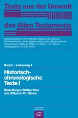 HISTORISCH-CHRONOLOGISCHE TEXTE I