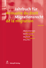 JAHRBUCH FR MIGRATIONSRECHT 2015/2016 - ANNUAIRE DU DROIT DE LA MIGRATION 2015/2016
JAHRBUCH FR MIGRATION