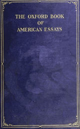 THE OXFORD BOOK OF AMERICAN ESSAYS