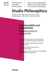 INTENTIONALITT UND SUBJEKTIVITT
STUDIA PHILOSOPHICA