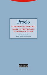 ELEMENTOS DE TEOLOGA. SOBRE LA PROVIDENCIA, EL DESTINO Y EL MAL
CLSICOS DE LA CULTURA